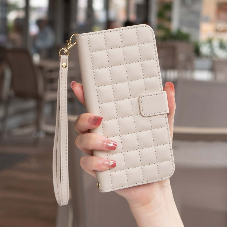 For Google Pixel 9 Square Texture Leather Phone Case(Beige) - Google Cases by PMC TechLife | Online Shopping South Africa | PMC TechLife | Buy Now Pay Later Mobicred
