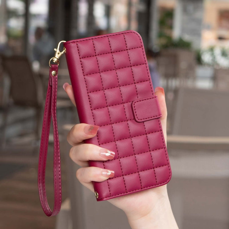 For Google Pixel 9 Square Texture Leather Phone Case(Red) - Google Cases by PMC TechLife | Online Shopping South Africa | PMC TechLife | Buy Now Pay Later Mobicred