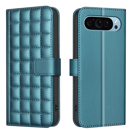 For Google Pixel 9 Pro Square Texture Leather Phone Case(Green) - Google Cases by PMC Jewellery | Online Shopping South Africa | PMC Jewellery | Buy Now Pay Later Mobicred