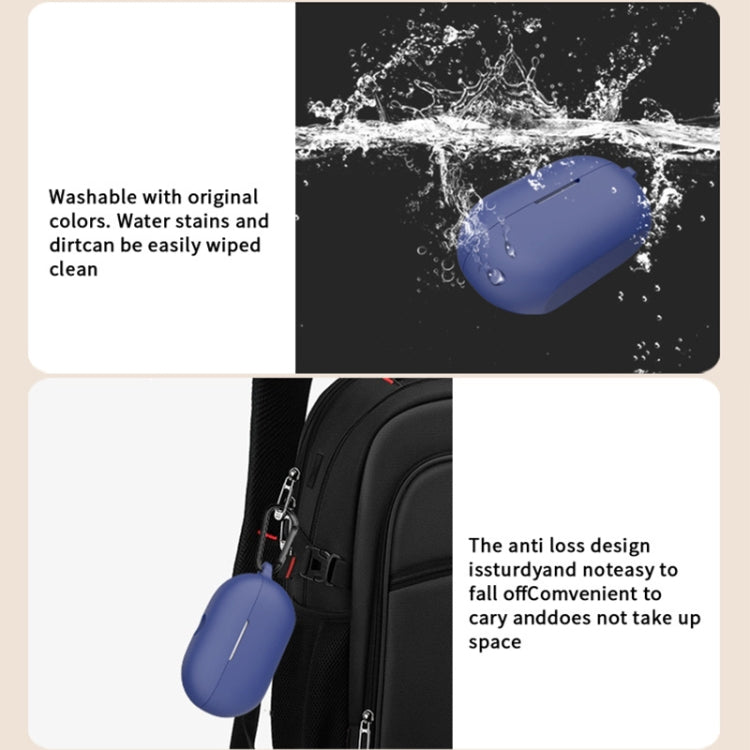 For Beats Solo Buds Wireless Earphones Silicone Protective Case with Hole(Midnight Blue) - Other Case by PMC Jewellery | Online Shopping South Africa | PMC Jewellery | Buy Now Pay Later Mobicred