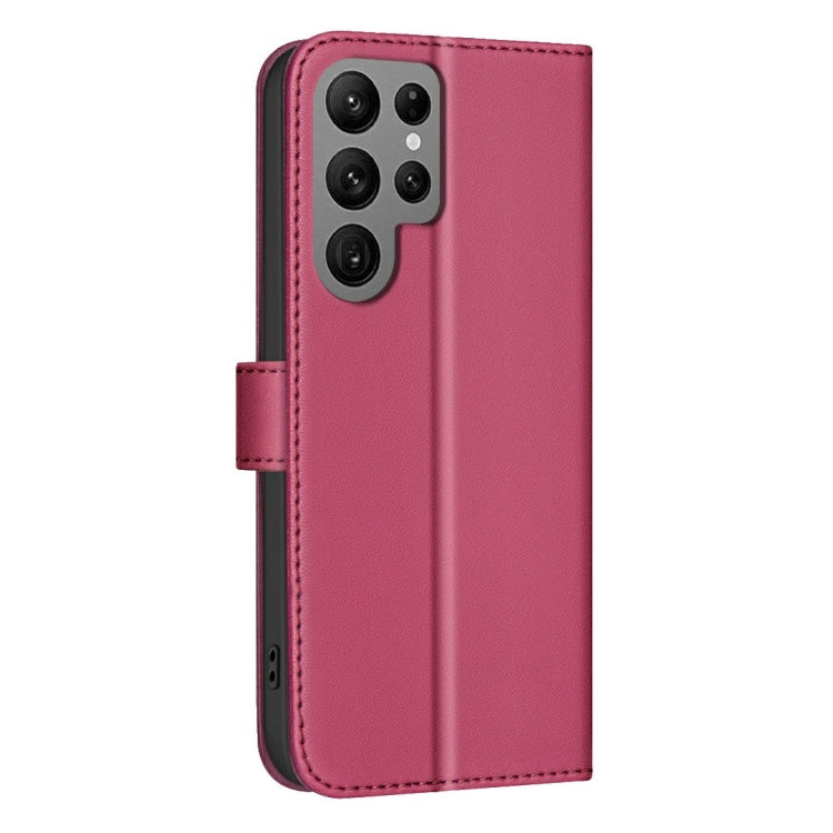 For Samsung Galaxy S25 Ultra 5G Square Texture Leather Phone Case(Red) - Galaxy S25 Ultra 5G Cases by PMC Jewellery | Online Shopping South Africa | PMC Jewellery | Buy Now Pay Later Mobicred