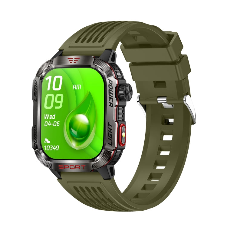 HT29 2.01 inch IPS Screen Triple Proof Smart Watch with Banknote Detector Light(Green) - Smart Watches by PMC Jewellery | Online Shopping South Africa | PMC Jewellery | Buy Now Pay Later Mobicred