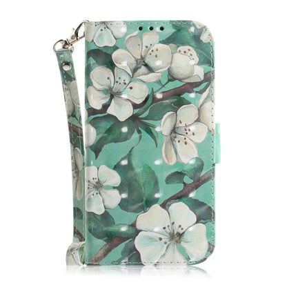 For Samsung Galaxy S25 5G 3D Colored Horizontal Flip Leather Phone Case(Watercolor Flower) - Galaxy S25 5G Cases by PMC Jewellery | Online Shopping South Africa | PMC Jewellery | Buy Now Pay Later Mobicred