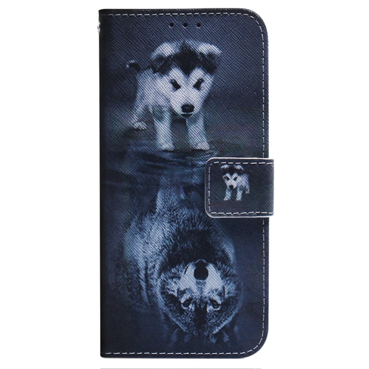 For Samsung Galaxy S25+ 5G Coloured Drawing Flip Leather Phone Case(Wolf and Dog) - Galaxy S25+ 5G Cases by PMC Jewellery | Online Shopping South Africa | PMC Jewellery | Buy Now Pay Later Mobicred