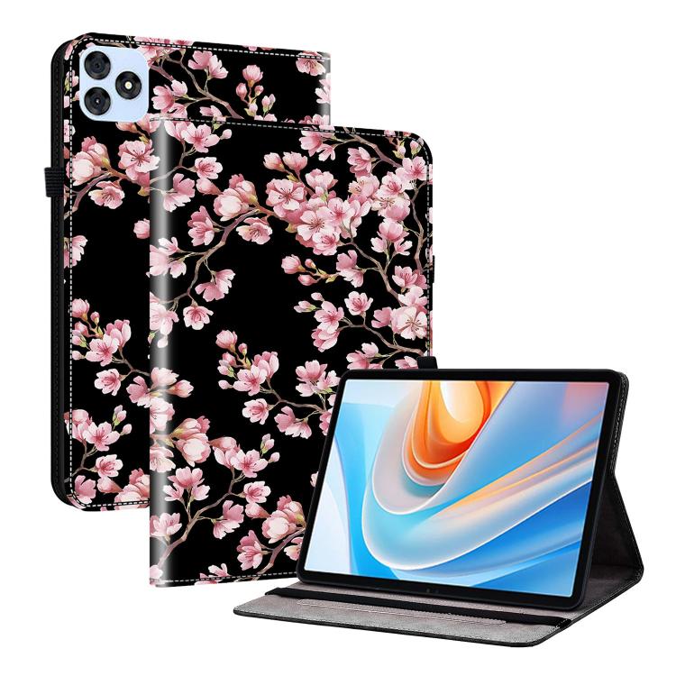 For itel VistaTab 30 Crystal Texture Painted Leather Smart Tablet Case(Plum Bossom) - Others by PMC TechLife | Online Shopping South Africa | PMC TechLife | Buy Now Pay Later Mobicred