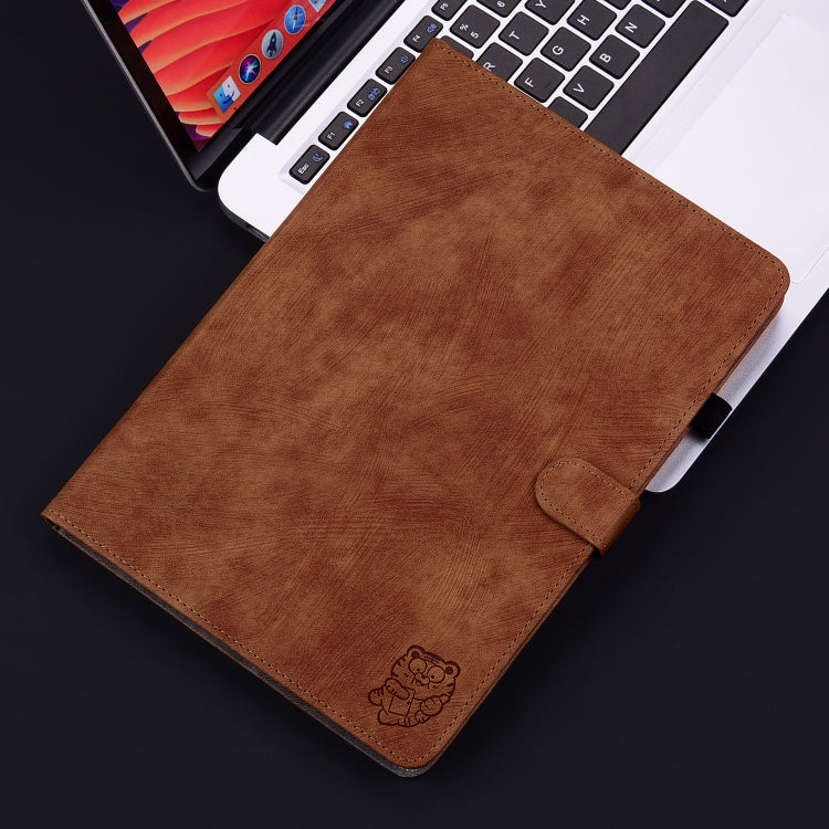 For Huawei MatePad SE 11 2024 Tiger Pattern Flip Leather Tablet Case(Brown) - Huawei by PMC Jewellery | Online Shopping South Africa | PMC Jewellery | Buy Now Pay Later Mobicred