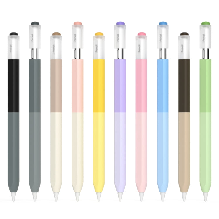 For Apple Pencil USB-C Gradient Silicone Stylus Protective Case(Coffee) - Pencil Accessories by PMC Jewellery | Online Shopping South Africa | PMC Jewellery | Buy Now Pay Later Mobicred