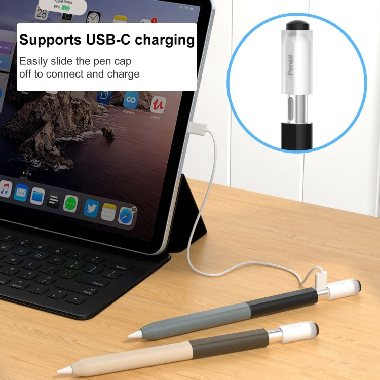 For Apple Pencil USB-C Gradient Silicone Stylus Protective Case(Matcha Green) - Pencil Accessories by PMC Jewellery | Online Shopping South Africa | PMC Jewellery | Buy Now Pay Later Mobicred