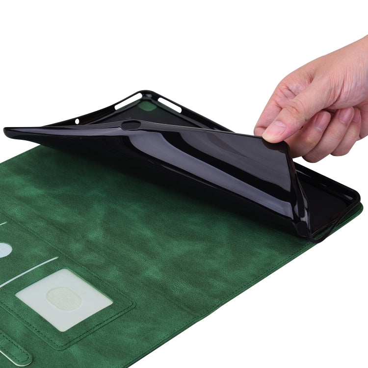 For itel Pad One 10.1 Butterfly Flower Embossed Leather Tablet Case(Green) - Others by PMC TechLife | Online Shopping South Africa | PMC TechLife | Buy Now Pay Later Mobicred