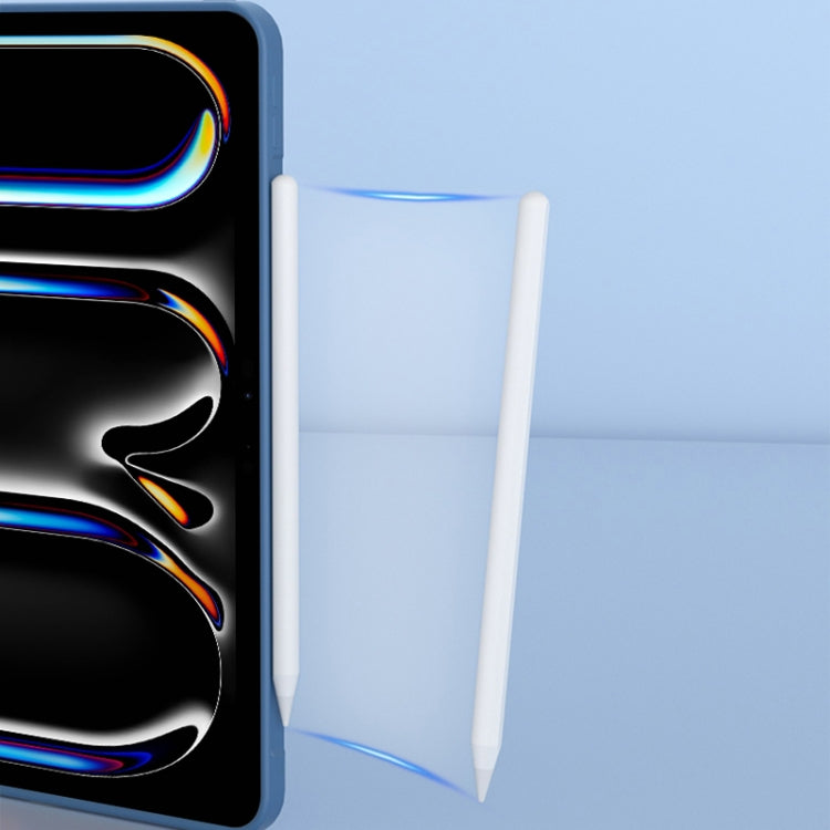 For iPad Pro 11 2024 Mutural Silicone Microfiber Tablet Case(Pink) - free shipping - PMc TechLife - Order now!