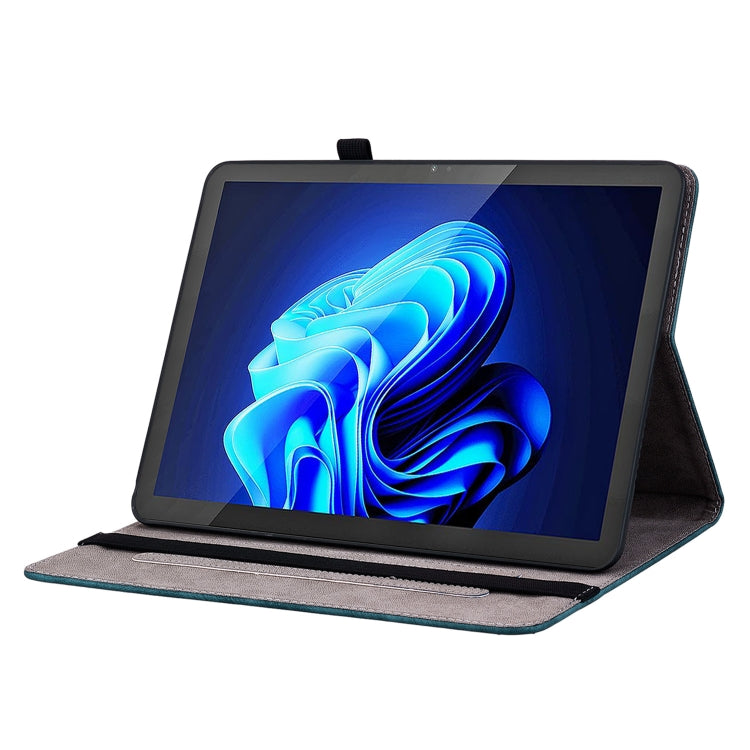 For itel Pad One 10.1 Butterfly Rose Embossed Leather Tablet Case(Dark Blue) - Others by PMC TechLife | Online Shopping South Africa | PMC TechLife | Buy Now Pay Later Mobicred