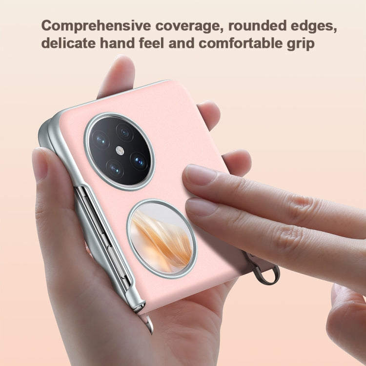 For Huawei Pocket 2 SULADA Skin Feel Liquid Leather Phone Case with Strap(Pink) - free shipping - PMC TechLife - Order now!