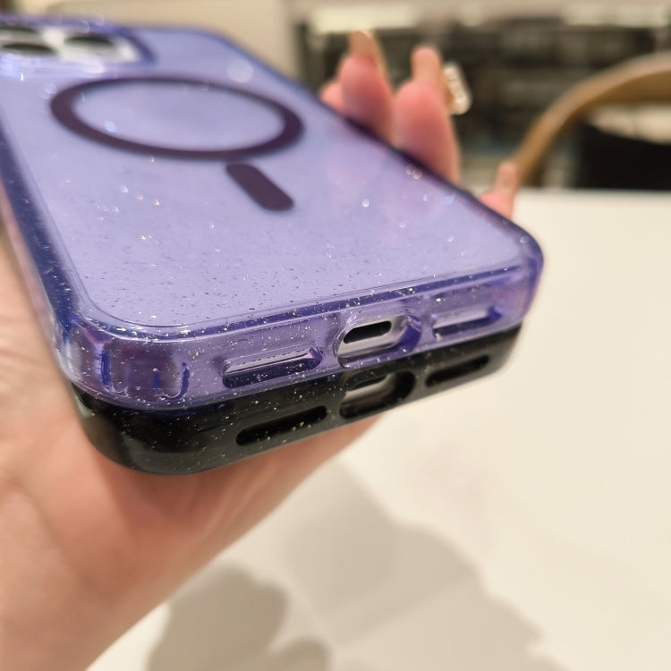 For iPhone 16 Glitter Powder TPU Hybrid PC MagSafe Phone Case(Pink) - free shipping - PMC TechLife - Order now!