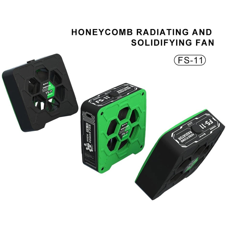 Mijing FS-11 Cooling + UV Curing + Smoke Extraction Honeycomb Radiating Fan(Green) - Others by MIJING | Online Shopping South Africa | PMC Jewellery | Buy Now Pay Later Mobicred