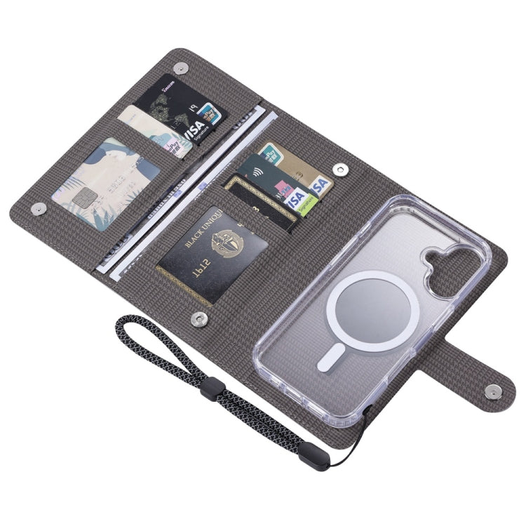 For iPhone 16 Pro ViLi GHA-C Series RFID MagSafe Magnetic Flip Leather Phone Case(Grey) - iPhone 16 Pro Cases by ViLi | Online Shopping South Africa | PMC Jewellery | Buy Now Pay Later Mobicred