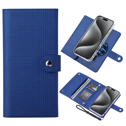 For iPhone 15 Pro ViLi GHB-C Series RFID MagSafe Magnetic Flip Leather Phone Case(Blue) - iPhone 15 Pro Cases by ViLi | Online Shopping South Africa | PMC Jewellery | Buy Now Pay Later Mobicred