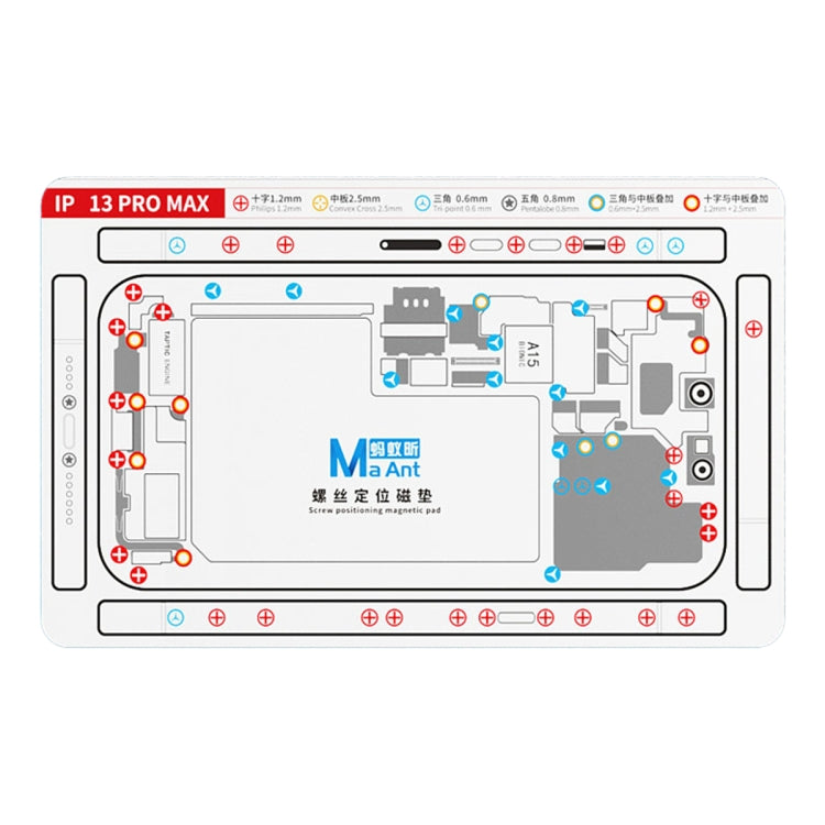 For iPhone 13 Pro Max MaAnt Double-sided Screw Positioning Flexible Soft Magnetic Pad - free shipping - PMC TechLife - Order now!