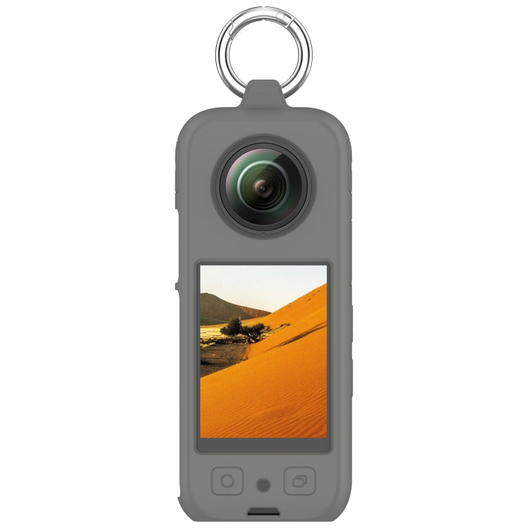 For Insta 360 X4 Portable Silicone Protective Case(Dark Grey) - Case & Bags by PMC TechLife | Online Shopping South Africa | PMC TechLife | Buy Now Pay Later Mobicred
