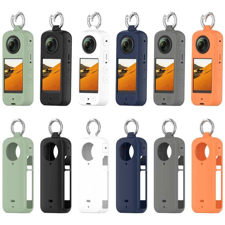For Insta 360 X4 Portable Silicone Protective Case(White) - Case & Bags by PMC TechLife | Online Shopping South Africa | PMC TechLife | Buy Now Pay Later Mobicred
