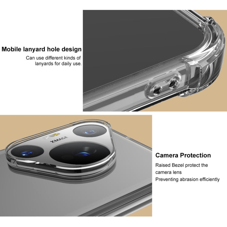 For Google Pixel 9 Pro XL imak Shockproof Airbag TPU Phone Case(Transparent) - Google Cases by imak | Online Shopping South Africa | PMC TechLife | Buy Now Pay Later Mobicred
