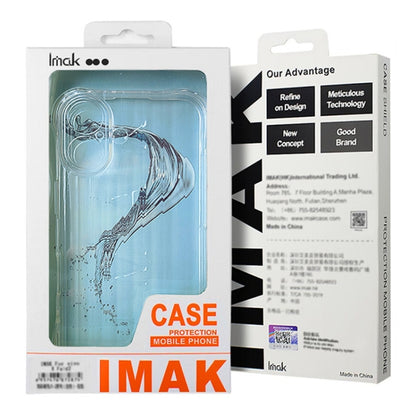 For OPPO Reno12 F 5G IMAK Corrugated Texture Airbag TPU Phone Case(Transparent) - OPPO Cases by imak | Online Shopping South Africa | PMC Jewellery | Buy Now Pay Later Mobicred