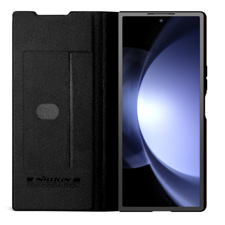 For Samsung Galaxy Z Fold6 5G NILLKIN QIN Series Pro Sliding Camera Cover Design Leather Phone Case(Black) - Galaxy Z Fold6 5G Cases by NILLKIN | Online Shopping South Africa | PMC Jewellery | Buy Now Pay Later Mobicred