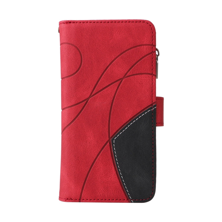 For Redmi K70 Dual-color 9 Card Slots Zipper Wallet Leather Phone Case(Red) - free shipping - PMC Jewellery - Order now!