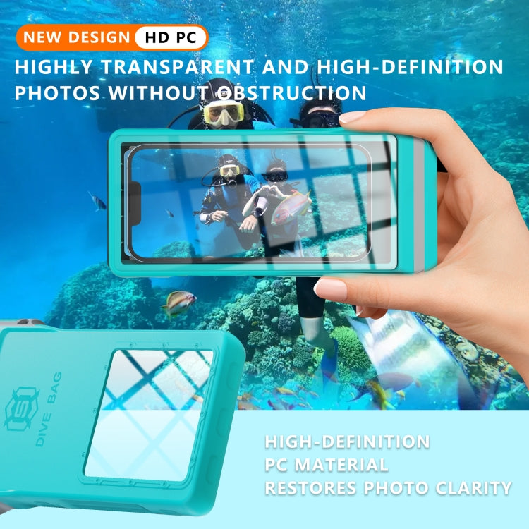 RedPepper 15m Depth Waterproof Phone Diving Pouch with Suction Cup(Grass Blue) - Waterproof Bag by RedPepper | Online Shopping South Africa | PMC Jewellery | Buy Now Pay Later Mobicred