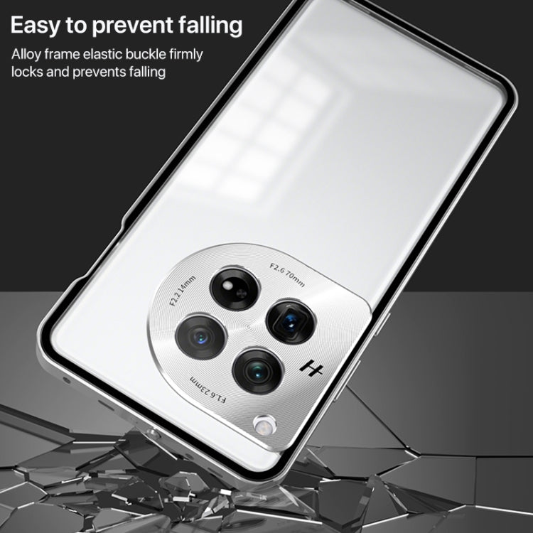 For OnePlus 13 Snap Buckle Single-sided Metal Frame Frosted Phone Case(Dark Green) - OnePlus Cases by PMC TechLife | Online Shopping South Africa | PMC TechLife | Buy Now Pay Later Mobicred