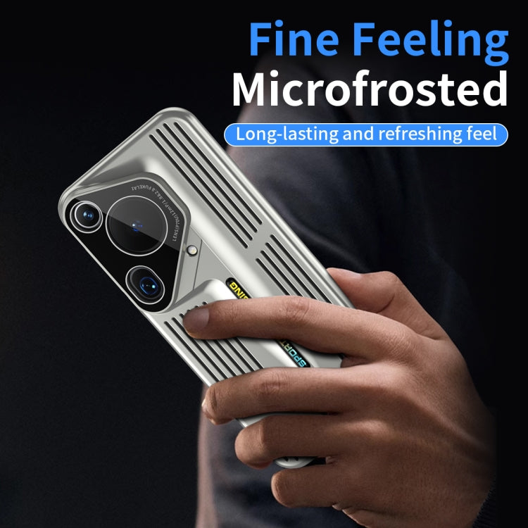 For Huawei Pura 70 Ultra Blade Cooling PC Full Coverage Phone Case(Blue) - Huawei Cases by PMC Jewellery | Online Shopping South Africa | PMC Jewellery | Buy Now Pay Later Mobicred