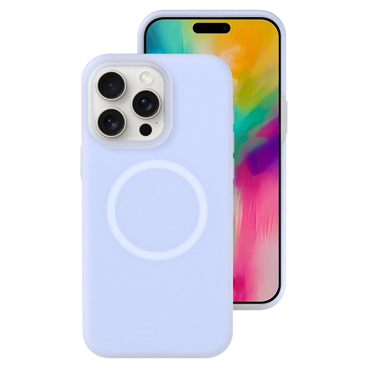 For iPhone 16 Pro Jelly Liquid Silicone MagSafe Magnetic Phone Case(Purple) - iPhone 16 Pro Cases by PMC TechLife | Online Shopping South Africa | PMC TechLife | Buy Now Pay Later Mobicred