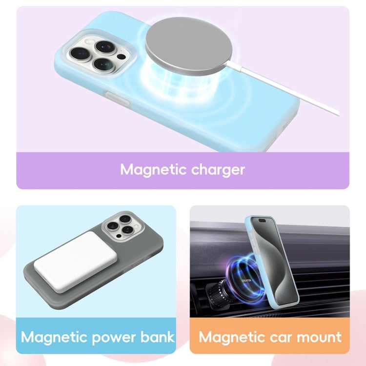 For iPhone 16 Jelly Liquid Silicone MagSafe Magnetic Phone Case(Yellow) - iPhone 16 Cases by PMC TechLife | Online Shopping South Africa | PMC TechLife | Buy Now Pay Later Mobicred