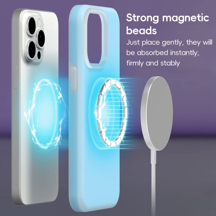 For iPhone 16 Jelly Liquid Silicone MagSafe Magnetic Phone Case(Sand Pink) - iPhone 16 Cases by PMC TechLife | Online Shopping South Africa | PMC TechLife | Buy Now Pay Later Mobicred