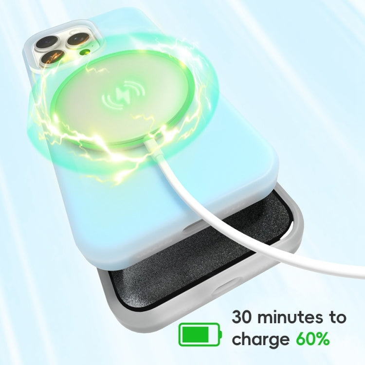 For iPhone 16 Jelly Liquid Silicone MagSafe Magnetic Phone Case(Green) - iPhone 16 Cases by PMC TechLife | Online Shopping South Africa | PMC TechLife | Buy Now Pay Later Mobicred