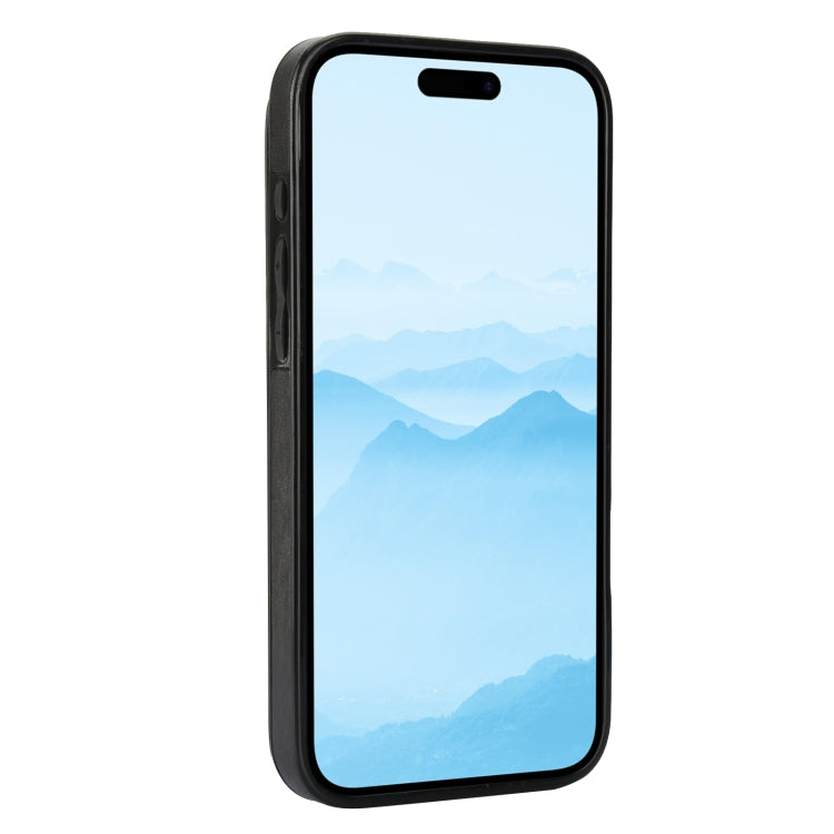 For iPhone 16 Double Buckle Butterfly Embossing PU Phone Case(Black) - iPhone 16 Cases by PMC TechLife | Online Shopping South Africa | PMC TechLife | Buy Now Pay Later Mobicred