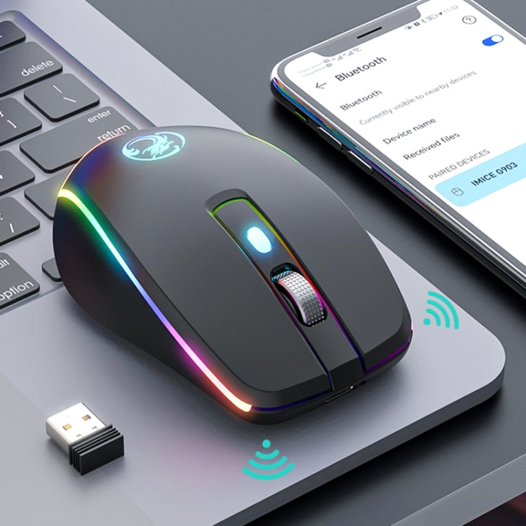 iMICE G903 Bluetooth Dual Mode 6-key Silent Wireless Gaming Mouse(Beige) - free shipping - PMC Jewellery - Order now!