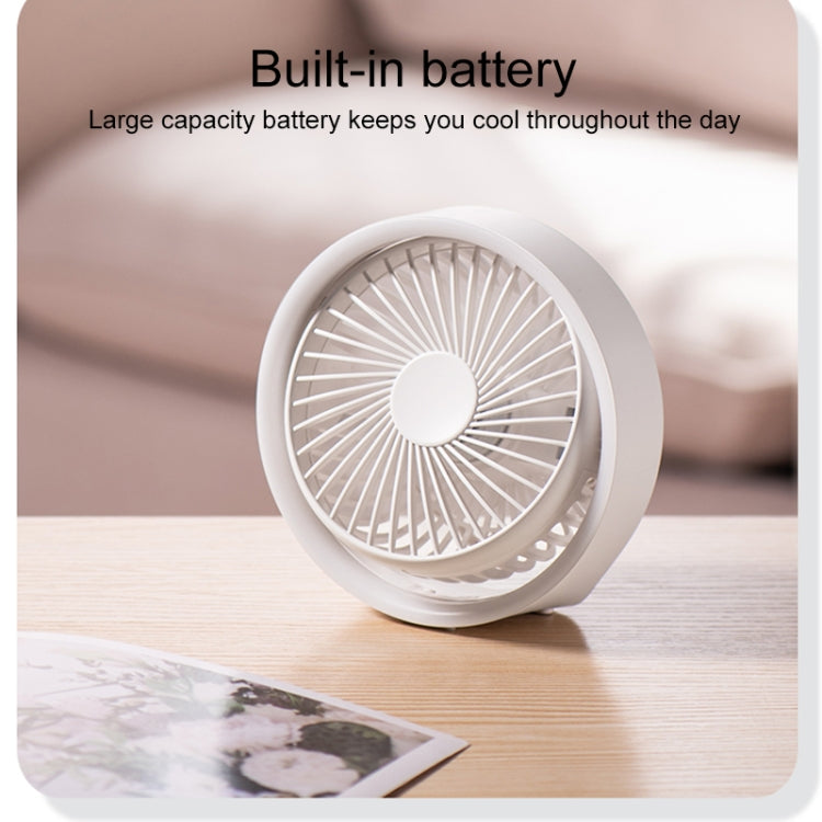 N601 180 Degree Rotating Type-C Desktop Fan with LED Ambience Light(Blue) - Electric Fans by PMC TechLife | Online Shopping South Africa | PMC TechLife | Buy Now Pay Later Mobicred