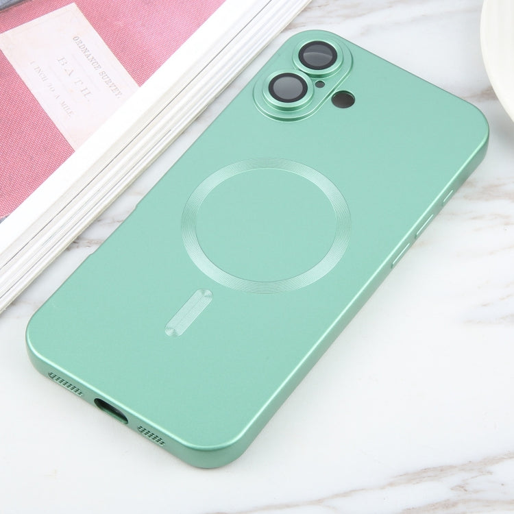 For iPhone 16 Liquid TPU Silicone Solid Color MagSafe Phone Case(Green) - iPhone 16 Cases by PMC Jewellery | Online Shopping South Africa | PMC Jewellery | Buy Now Pay Later Mobicred