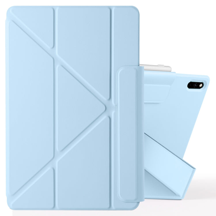 For Huawei MatePad 11 2021 Fixed Buckle Magnetic Deformation Leather Tablet Case(Ice Blue) - free shipping - PMC TechLife - Order now!