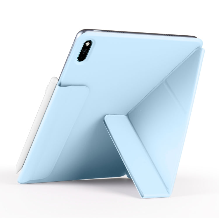 For Huawei MatePad 11 2021 Fixed Buckle Magnetic Deformation Leather Tablet Case(Ice Blue) - free shipping - PMC TechLife - Order now!