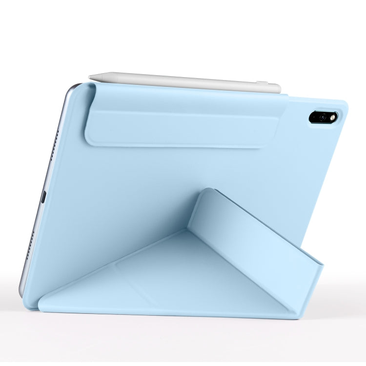 For Huawei MatePad 11 2021 Fixed Buckle Magnetic Deformation Leather Tablet Case(Ice Blue) - free shipping - PMC TechLife - Order now!