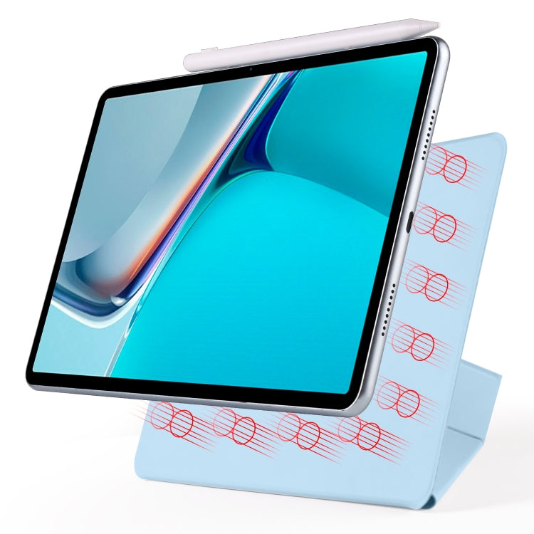 For Huawei MatePad 11 2021 Fixed Buckle Magnetic Deformation Leather Tablet Case(Ice Blue) - free shipping - PMC TechLife - Order now!