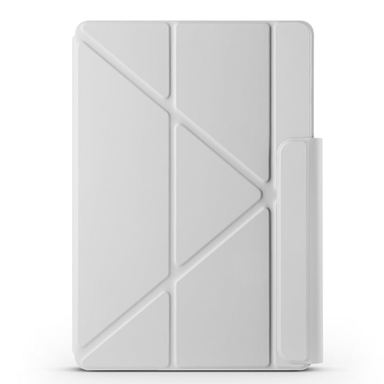 For Huawei MatePad Air 12 2024 Fixed Buckle Magnetic Deformation Leather Tablet Case(Grey) - Huawei by PMC TechLife | Online Shopping South Africa | PMC TechLife | Buy Now Pay Later Mobicred