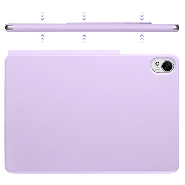 For Huawei MatePad Air 12 2024 Fixed Buckle Magnetic Deformation Leather Tablet Case(Purple) - Huawei by PMC TechLife | Online Shopping South Africa | PMC TechLife | Buy Now Pay Later Mobicred