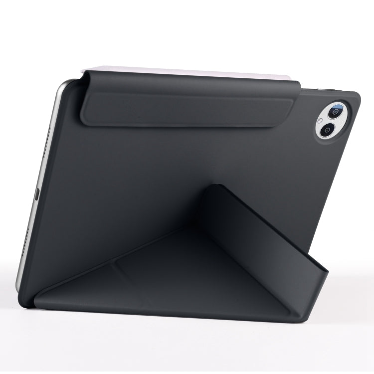 For Huawei MatePad Pro 12.2 2024 Fixed Buckle Magnetic Deformation Leather Tablet Case(Black) - Huawei by PMC TechLife | Online Shopping South Africa | PMC TechLife | Buy Now Pay Later Mobicred