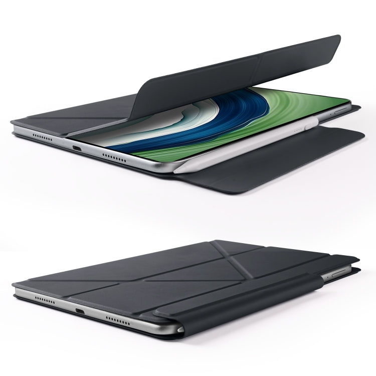For Huawei MatePad Pro 12.2 2024 Fixed Buckle Magnetic Deformation Leather Tablet Case(Black) - Huawei by PMC TechLife | Online Shopping South Africa | PMC TechLife | Buy Now Pay Later Mobicred