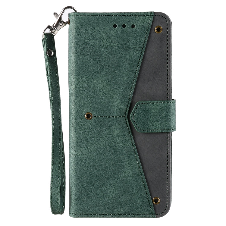 For iPhone 16 Plus Nail Skin Feel Stitching Calf Texture Leather Phone Case(Green) - iPhone 16 Plus Cases by PMC Jewellery | Online Shopping South Africa | PMC Jewellery | Buy Now Pay Later Mobicred