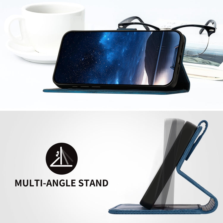 For Google Pixel 9 Pro XL YX0080 Grid Butterfly Embossed Pattern Flip Leather Phone Case with Lanyard(Dark Blue) - Google Cases by PMC TechLife | Online Shopping South Africa | PMC TechLife | Buy Now Pay Later Mobicred