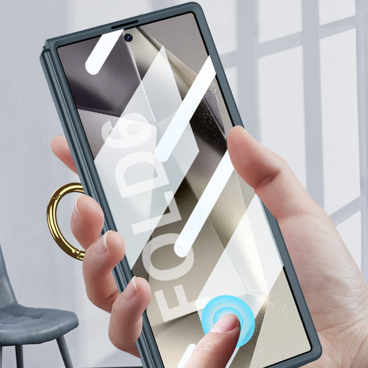 For Samsung Galaxy Z Fold6 GKK Integrated Ultra-thin Triaxial Ring Holder PC Phone Case(Titanium Grey) - free shipping - PMC Jewellery - Order now!