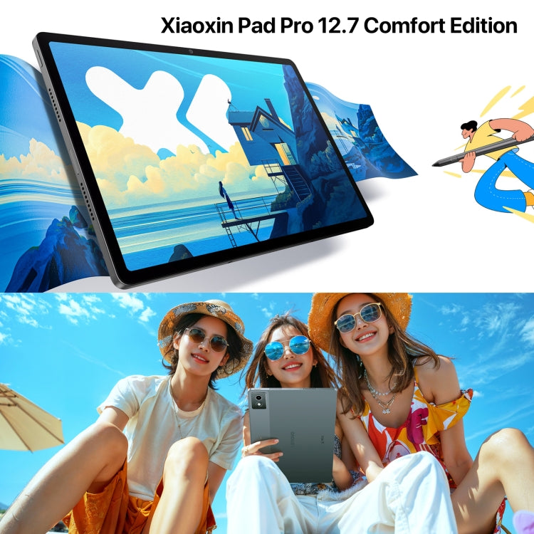 Lenovo Xiaoxin Pad Pro 12.7 inch 2025 Paperlike Screen WiFi Tablet, 8GB+256GB, ZUI 16, MediaTek Dimensity 8300 Octa Core(Dark Grey) - Lenovo by Lenovo | Online Shopping South Africa | PMC Jewellery | Buy Now Pay Later Mobicred